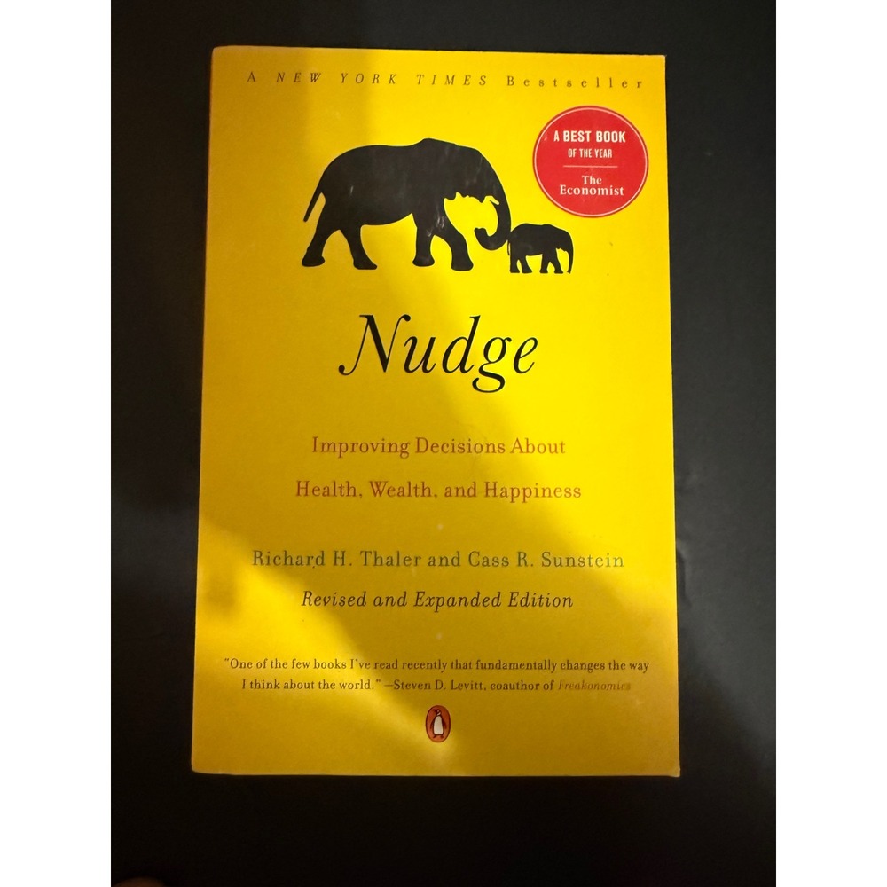 Nudge Richard H Thaler Cass R Sunstein Revised Expanded Edition Paperback Book